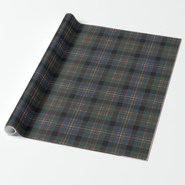 Cameron of Erracht Ancient Scottish Tartan Plaid Wrapping Paper (Unrolled)