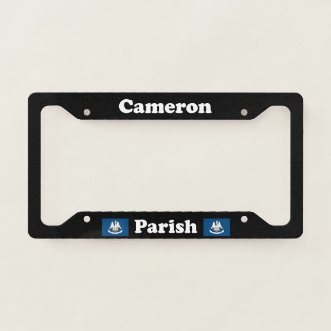Cameron Parish Louisiana LPF License Plate Frame (Front)
