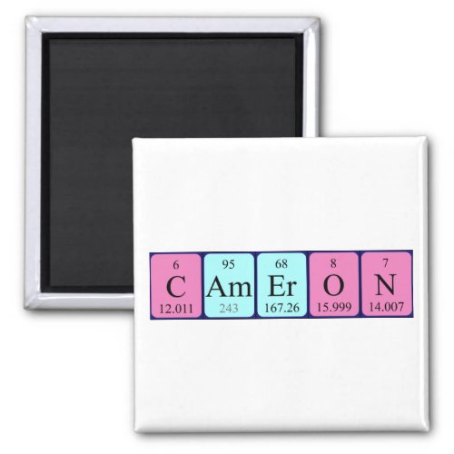 Cameron periodic table name magnet