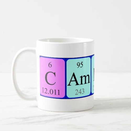 Cameron periodic table name mug