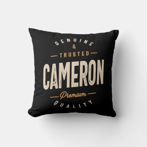 Cameron Personalized Name _ Funny Cameron  Throw Pillow