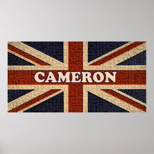 Cameron  Political UK General Election Poster