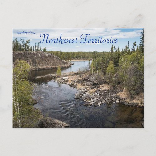 Cameron River Ingraham Trail Northwest Territories Postcard