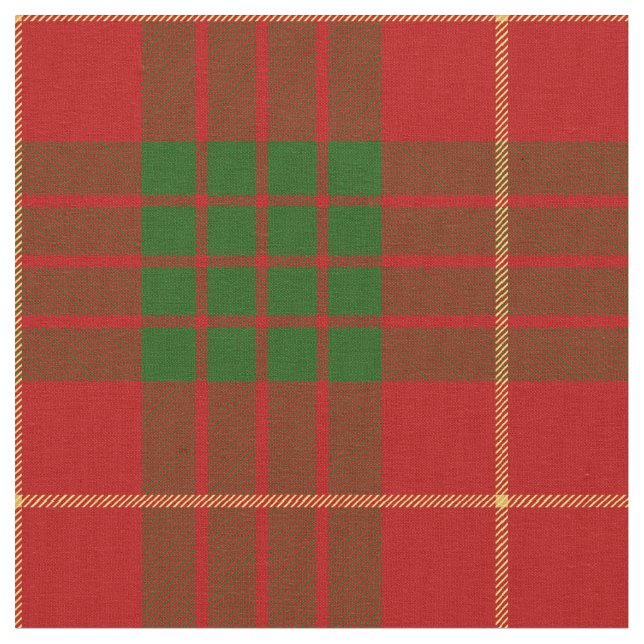 Cameron Scottish Clan Tartan Fabric (Close Up)