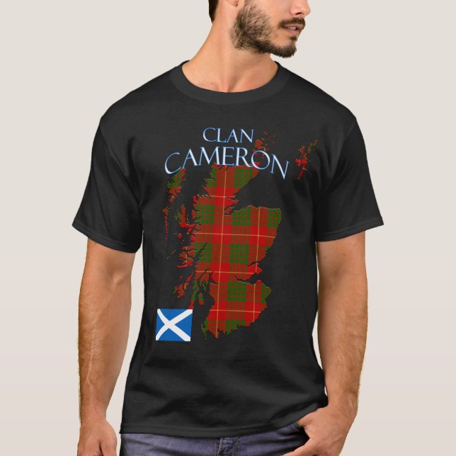 Cameron Scottish Clan Tartan Scotland T-Shirt (Front)