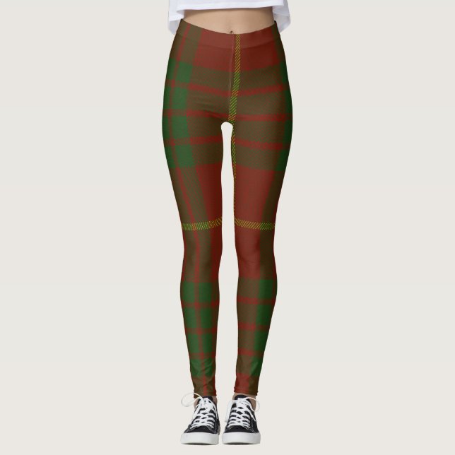 Cameron Tartan Clan Plaid Leggings (Front)