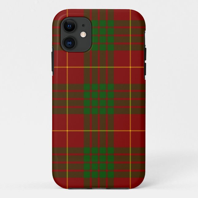 Cameron tartan red green plaid Case-Mate iPhone case (Back)