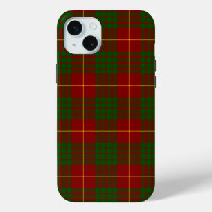 Cameron tartan red green plaid iPhone 15 plus case