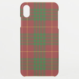 Cameron tartan red green plaid iPhone XS max case