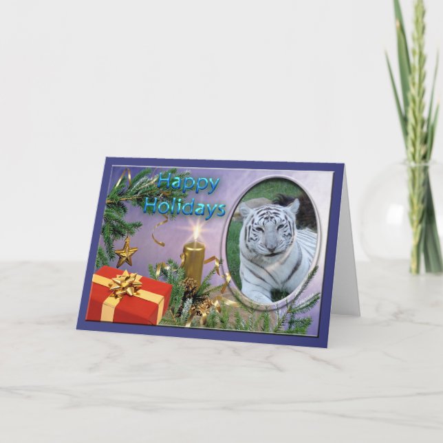 Cameron & Zabu Christmas Greeting Card (Front)