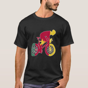 Cameroon Biker Nation Rider World Flags T-Shirt
