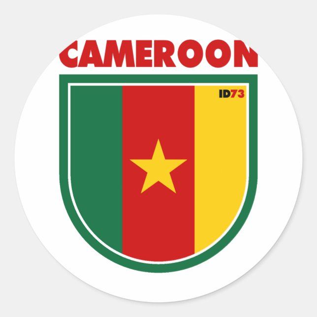 Cameroon Classic Round Sticker (Front)