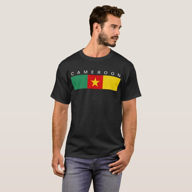 Cameroon country flag symbol long T-Shirt (Front Full)