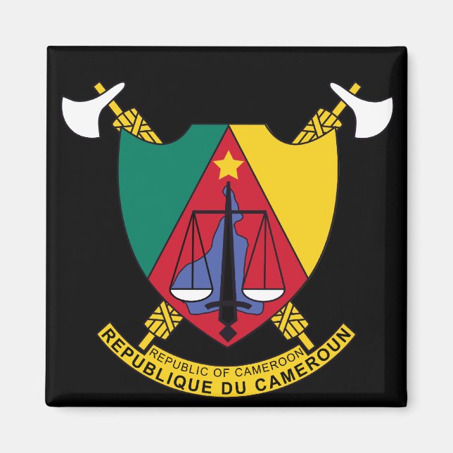 cameroon emblem magnet (Front)