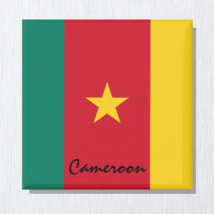Cameroon flag & Africa holiday/sports fans Magnet