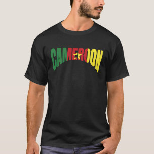 Cameroon flag Africa patriotic hikers backpackers T-Shirt