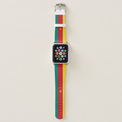 Cameroon flag Apple Watch Band