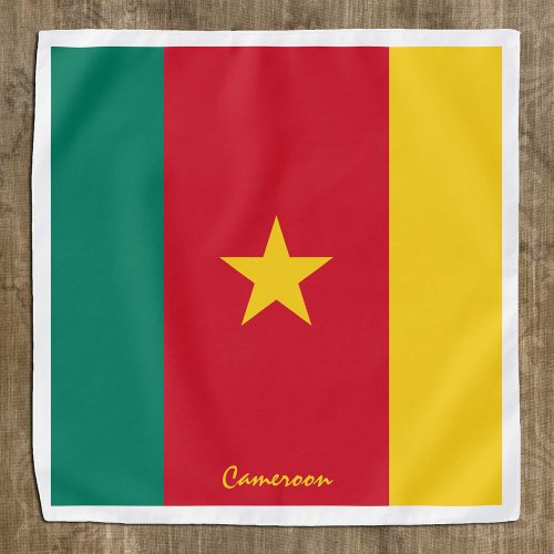 Cameroon Flag bandana Cameroon fashion sports Bandana