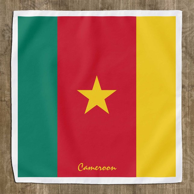 Cameroon Flag bandana, Cameroon fashion /sports Bandana (Creator Uploaded)
