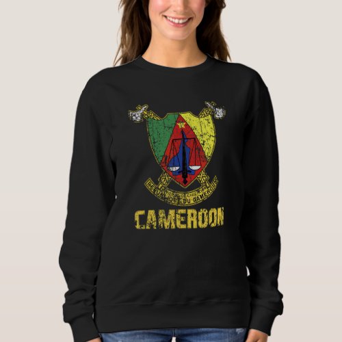 Cameroon Flag Cameroonian Pride International Coun Sweatshirt