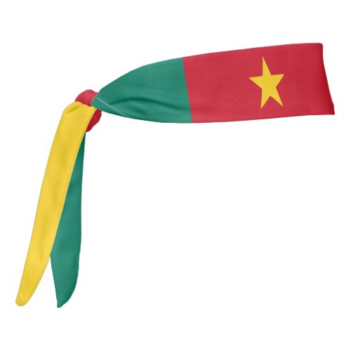 Cameroon Flag Elegant Patriotic Tie Headband