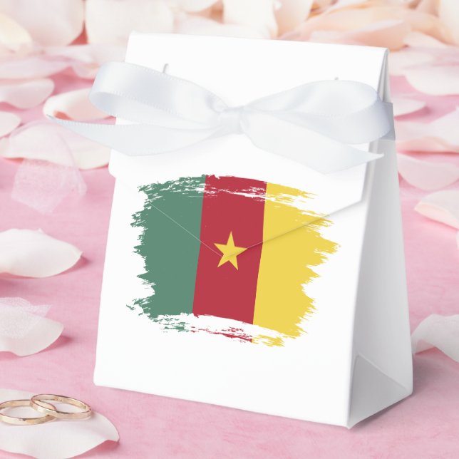 Cameroon flag favor boxes (Wedding)