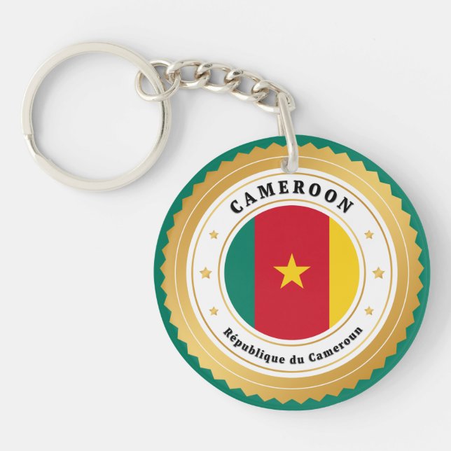 Cameroon Flag Keychain (Front)