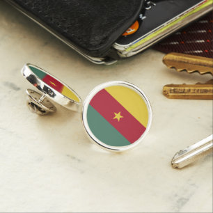 Cameroon flag lapel pin