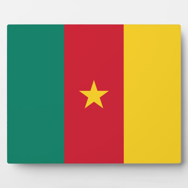 Cameroon Flag Plaque (Front)