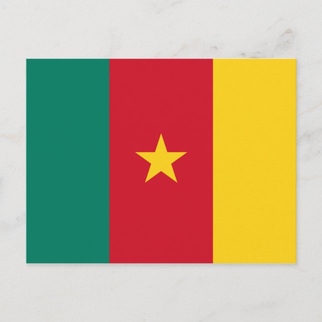 Cameroon flag Postcard (Front)
