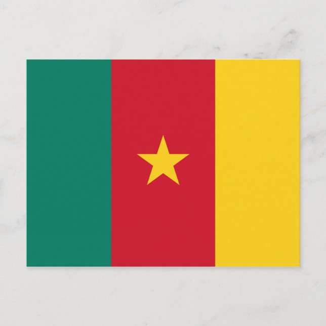 CAMEROON FLAG POSTCARD (Front)