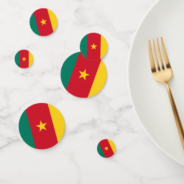 Cameroon flag Table Confetti (Group)