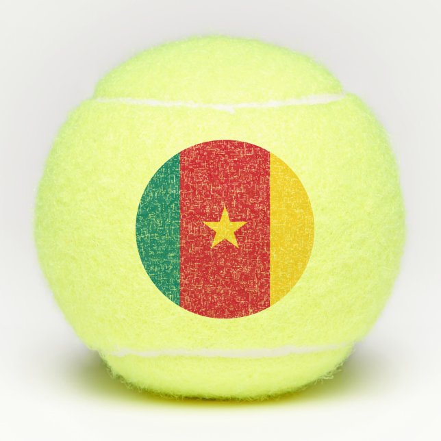 Cameroon flag Tennis Ball (Front)