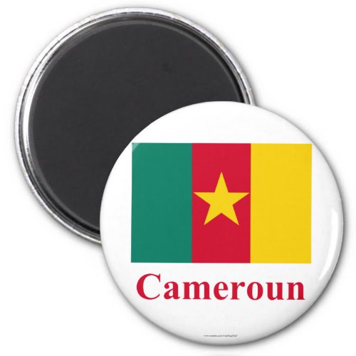 Cameroon Flag with Name in French Magnet