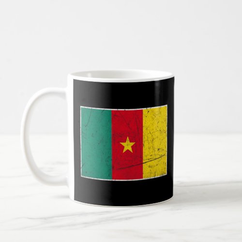 Cameroon Flag With Vintage Cameroonian National Co Coffee Mug