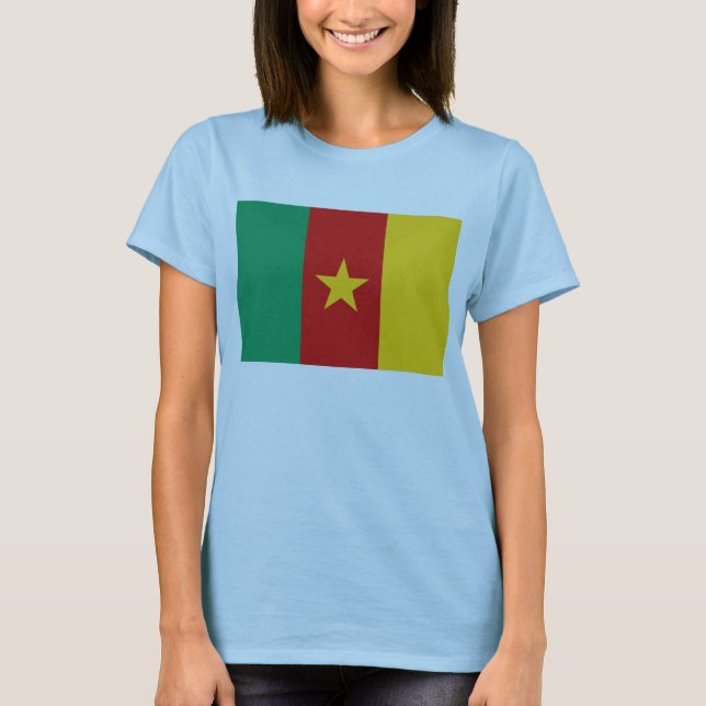 Cameroon Flag x Map T-Shirt (Front)