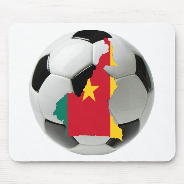 Cameroon football soccer mouse pad (Front)