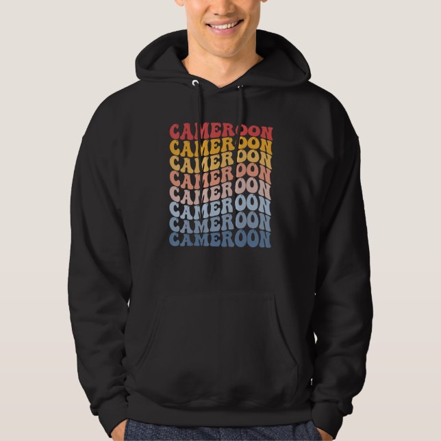 Cameroon Groovy Retro Cameroonian Hoodie (Front)