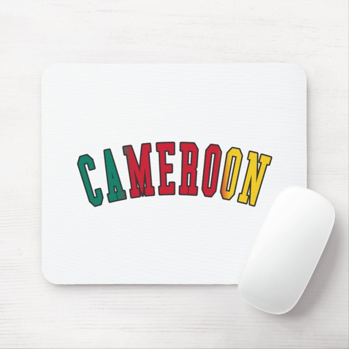 Cameroon in National Flag Colors Mouse Pad