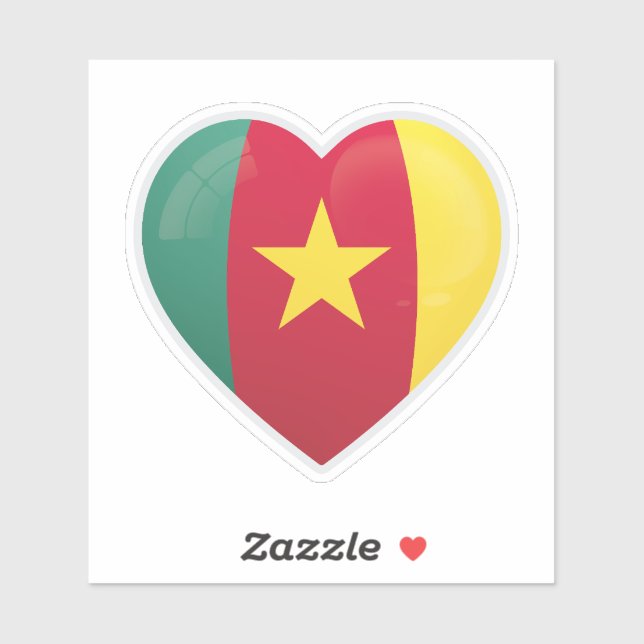 Cameroon Love Icon Sticker (Sheet)