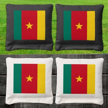 Cameroon Patriotic Bags  Cameroon Flag Cornhole Bags by FlagMyWorld at Zazzle