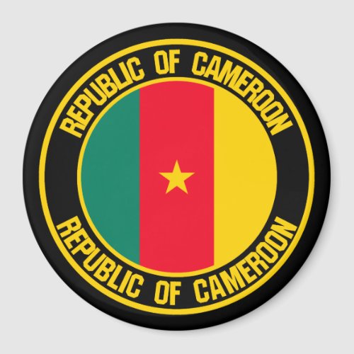 Cameroon Round Emblem Magnet