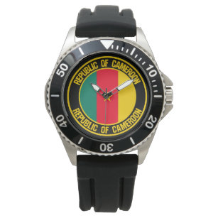 Cameroon Round Emblem Watch