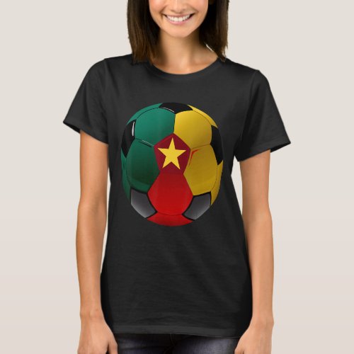 Cameroon Soccer Football Flag Boys Kids Girls T_Shirt