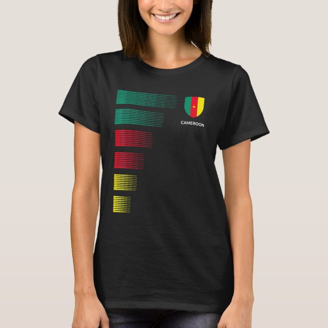 Cameroon Soccer Jersey T-Shirt (Front)