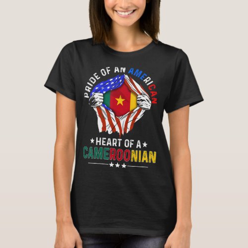 Cameroonian American America Pride Foreign Cameroo T_Shirt