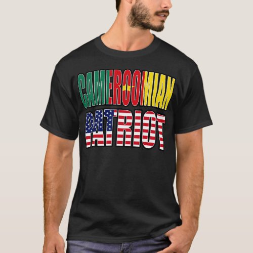 Cameroonian American Patriot Pride Heritage Flag G T_Shirt