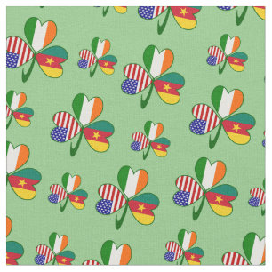 Cameroonian Irish American Shamrock Fabric