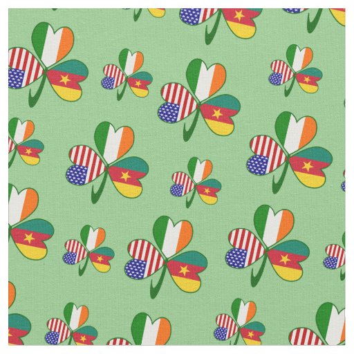 Cameroonian Irish American Shamrock Fabric