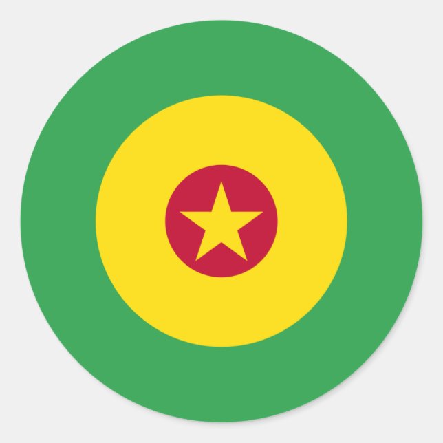 Cameroonian Mod Round Sticker (Front)